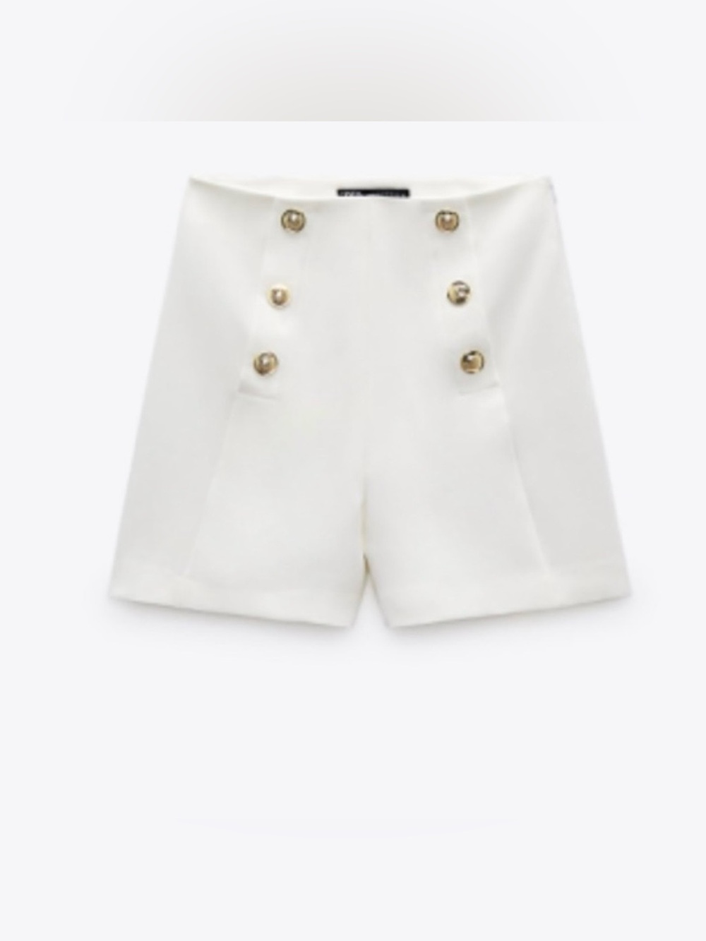 NWT Zara Gold Button Shorts
